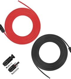 igreely 20ft 10awg solar extension cable set with connectors