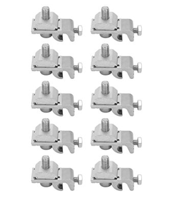 10Pcs Solar Mounting System Grounding Clip Lug Solar Panel Brackets Clamps Photovoltaic Support Parts with Good Compatible