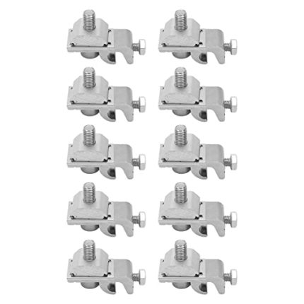 10Pcs Solar Mounting System Grounding Clip Lug Solar Panel Brackets Clamps Photovoltaic Support Parts with Good Compatible