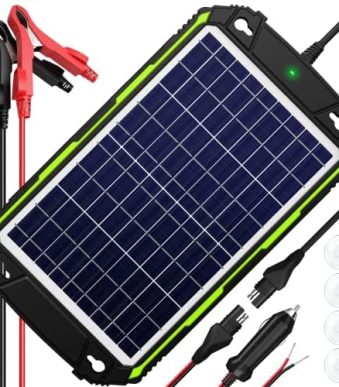 waterproof 10w 12v solar trickle charger for vehicles