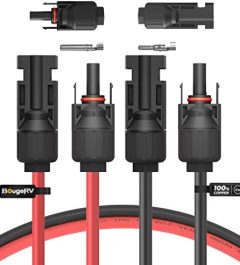 20FT 10AWG Solar Extension Cable with Connectors Bundle