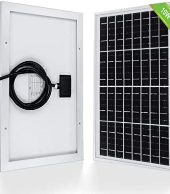eco-worthy portable 12v 10w solar panel battery charger