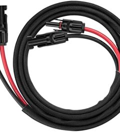 geosiry 6ft 10awg twin wire solar panel extension cable