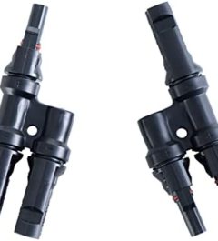 JJN Solar Branch Connectors 2 to 1 Solar Connector Waterproof Solar Y Connector for Parallel Connection Between Solar Panels FMM+MFF(1 Pair)