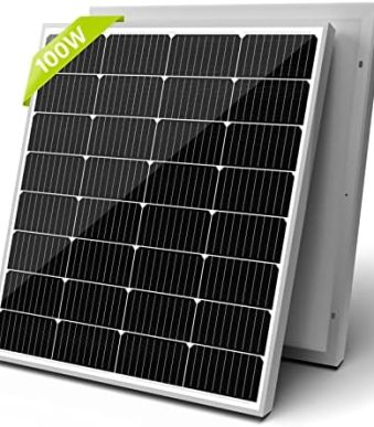 newpowa 100w 12v monocrystalline solar panel for rv
