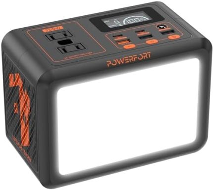 PowerFort Portable Power Station 99Wh - 200W Small Solar Generator with 3500+ Cycles LiFePo4 Battery