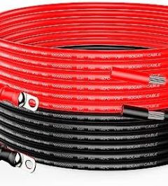 RICH SOLAR 10AWG 10' Tray Cable: Controller-Battery Connection