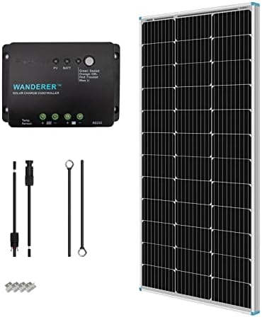 renogy 100w 12v solar panel starter kit for off-grid