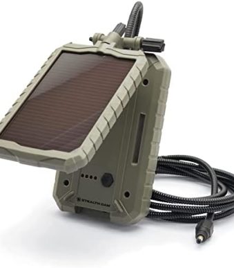 stealth durable sol-pak solar battery pack for trail cameras