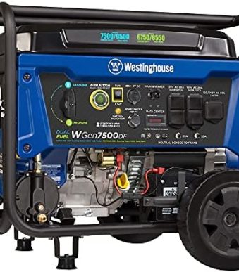westinghouse 9500 peak watt dual fuel backup generator