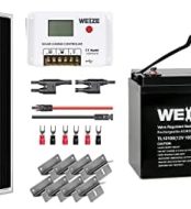 weize 12v 200w solar panel kit for off-grid power