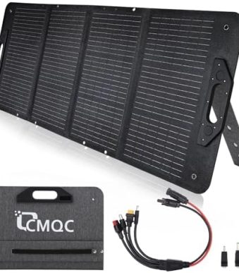 CMQC 100W Portable Solar Panel for Power Stations
