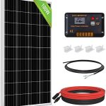ECO-WORTHY 100W Solar Panel Kit for RV, Boat, Cabin, Home