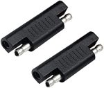 KUNCAN 2-Pack SAE Polarity Reverse Adapter for Solar Panel Chargers