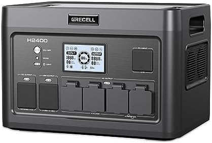GRECELL 2400W Portable Power Station with 1843Wh LiFePO4 Battery