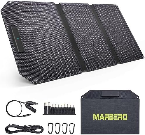 MARBERO 30W Foldable Solar Panel Charger with Multiple Outputs