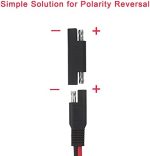 KUNCAN 2-Pack SAE Polarity Reverse Adapter for Solar Panel Chargers
