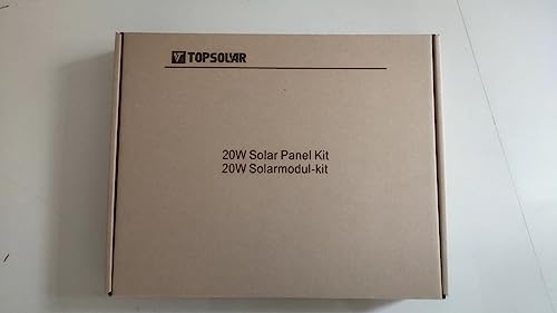 Topsolar 20W 12V Solar Panel Kit with Charge Controller