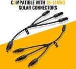 BougeRV Solar Y Branch Connectors 1 to 3: Parallel Panel Connections Kit