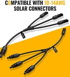 BougeRV Solar Y Branch Connectors 1 to 3: Parallel Panel Connections Kit