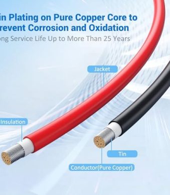 Headley Tools 50FT 12AWG Solar Panel Connector to XT60 Adapter