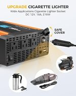 rewrite this title summary 7-10 words: Ampeak 2000W Power Inverter 6.2A Dual USB Ports 3AC Outlets Inverter DC 12V to AC 110V 17 Protections for Truck, Hurricane, Rv