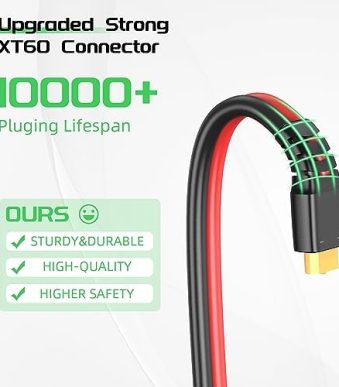Bateria Power 10Ft Solar to XT60 Charge Extension Cable