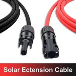 SGANGCAR 25FT Solar Extension Cable with Connectors and Adaptor