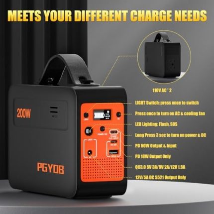 PGYOB 200W Solar Generator: Reliable, Versatile Power Station