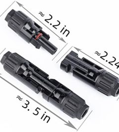 AirTACDINGJU 60PCS Solar Panel Connectors with Spanners IP67 Waterproof