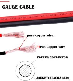 iGreely 12AWG SAE Power Automotive Extension Cable