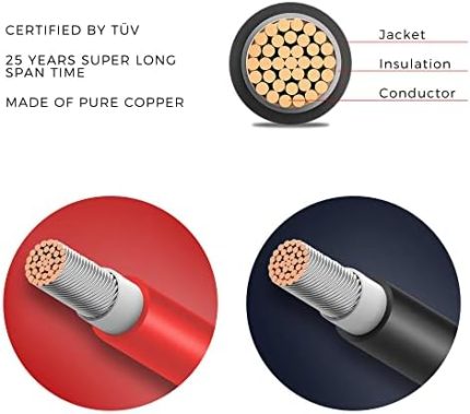 JJN Solar Extension cable with connectors and adaptors