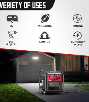 PowerSmart 4400W RV Ready Inverter Generator: Quiet, EPA Compliant