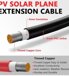Vansdon 30ft 10AWG Solar Panel Extension Cable Kit