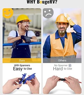 bougerv 12 pcs solar panel cable connectors set