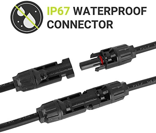 Newpowa Solar Extension Cable with Weatherproof Connectors, 10AWG