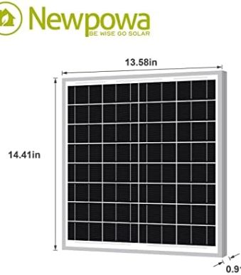 Newpowa 20W Waterproof Solar Panel Off-Grid Kit
