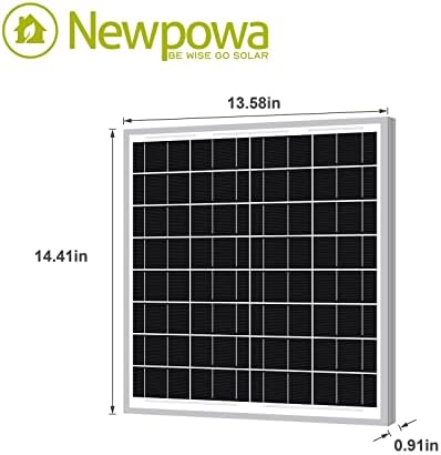 Newpowa 20W Waterproof Solar Panel Off-Grid Kit
