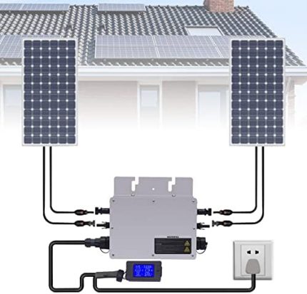 BANLICALI 700W Solar Micro Inverter Kit with LCD Display