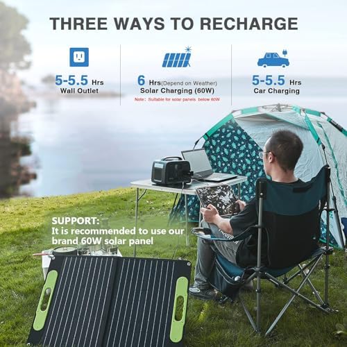 BLUERISE 320Wh Portable Power Station: Reliable Outdoor Power Backup