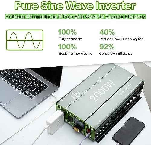 JJN 2000W Pure Sine Wave Inverter for Off-Grid Solar System