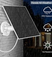 SANKABA 5W USB Solar Panel for Security Cameras, IP65 Waterproof