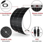 DOKIO 400w Flexible Solar Panel for Off-Grid RVs and Boats