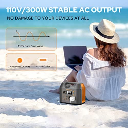 EnginStar Portable Power Station 300W with 110V Power Bank