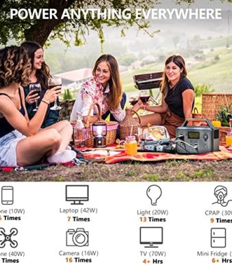 ALLWEI Portable 300W Power Station with USB-C, 110V AC Outlet