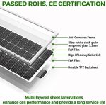 WERCHTAY 180W 12V High-Efficiency Solar Panel for Off-Grid Use