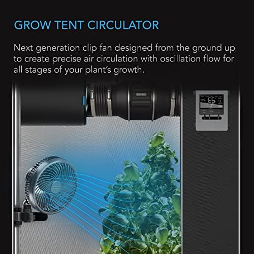 AC Infinity CLOUDRAY S6 Grow Tent Fan with 10 Speeds