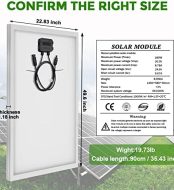 WERCHTAY 180W 12V High-Efficiency Solar Panel for Off-Grid Use