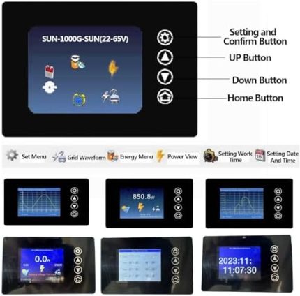 tingen 1000w solar grid tie inverter with lcd