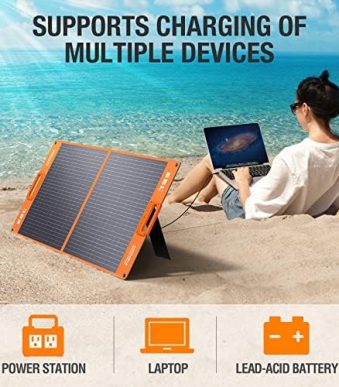 EBL Solar Apollo 100W Portable Panel for Power Stations